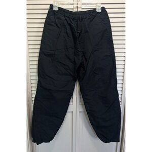 Skillcraft Army Pants Size M Black Lined Pockets Elastic/Cord Hem Zip Ankle
